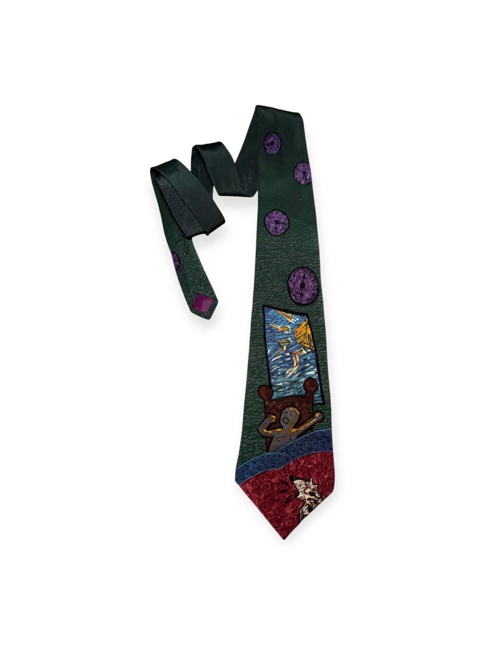 The Beatles "Good Morning" Men's Silk Necktie Vintage 90s Apple Corps Limited GC